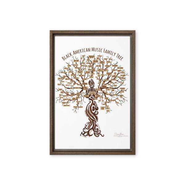 framed-canvas-in-brown-12x18-front-6a699d8c53a85.jpg Black American Music Family Tree Framed canvas