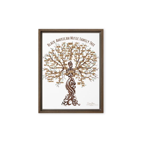 framed-canvas-in-brown-9x12-front-6a699d8c53a17.jpg Black American Music Family Tree Framed canvas