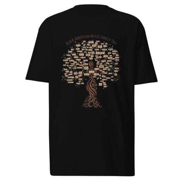 mens-premium-heavyweight-tee-black-front-6a699ba0b4ec2.jpg Black American Music Family Tree Men’s premium heavyweight tee
