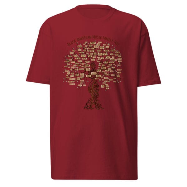 mens-premium-heavyweight-tee-brick-red-front-6a699ba0b82b3.jpg Black American Music Family Tree Men’s premium heavyweight tee