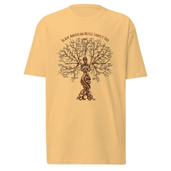 mens-premium-heavyweight-tee-vintage-gold-front-6a699ba0c0fe6.jpg Black American Music Family Tree Men’s premium heavyweight tee