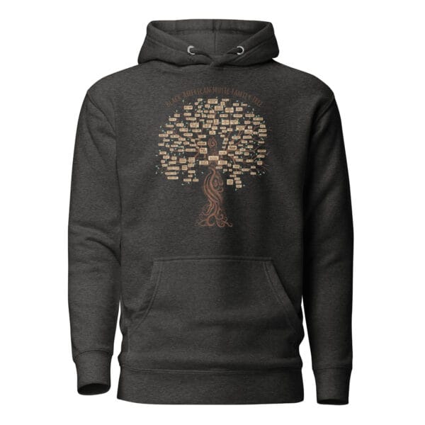 unisex-premium-pullover-hoodie-charcoal-heather-front-6a699b03c20e7.jpg Black American Music Family Tree Unisex Hoodie