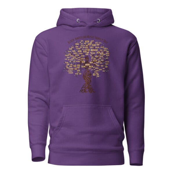 unisex-premium-pullover-hoodie-purple-front-6a699b03d2c1b.jpg Black American Music Family Tree Unisex Hoodie